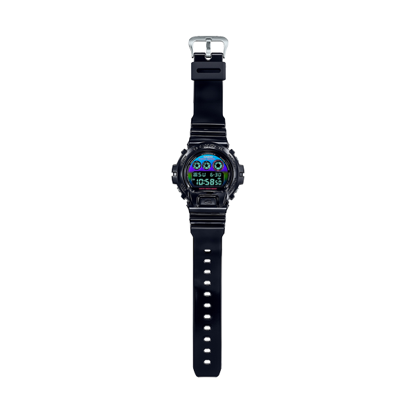 CASIO G-SHOCK OVERSIZE - VIRTUAL BLACK RAINBOW SERIE DW-6900RGB-1ER Multifunction Armbanduhr 50 mm Schwarz ansicht-2