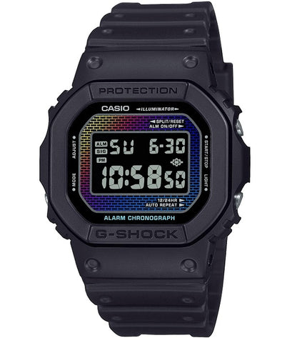 CASIO G-SHOCK THE ORIGIN - RAINBOW BRICK WALL SERIE DW-5600RW-1ER Multifunction Armbanduhr 42.5 mm
