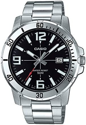 CASIO SPORT COLLECTION DIVER 50M - BLACK MTP-VD01D-1BVUDF Date - Armbanduhr 45 mm Schwarz