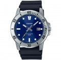 CASIO SPORT COLLECTION DIVER 50M - BLUE MTP-VD01-2EVUDF Date - Armbanduhr 45 mm Blau ansicht-2