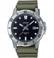 CASIO SPORT COLLECTION DIVER 50M - GREEN MTP-VD01-3EVUDF Date - Armbanduhr 45 mm Grün ansicht-2