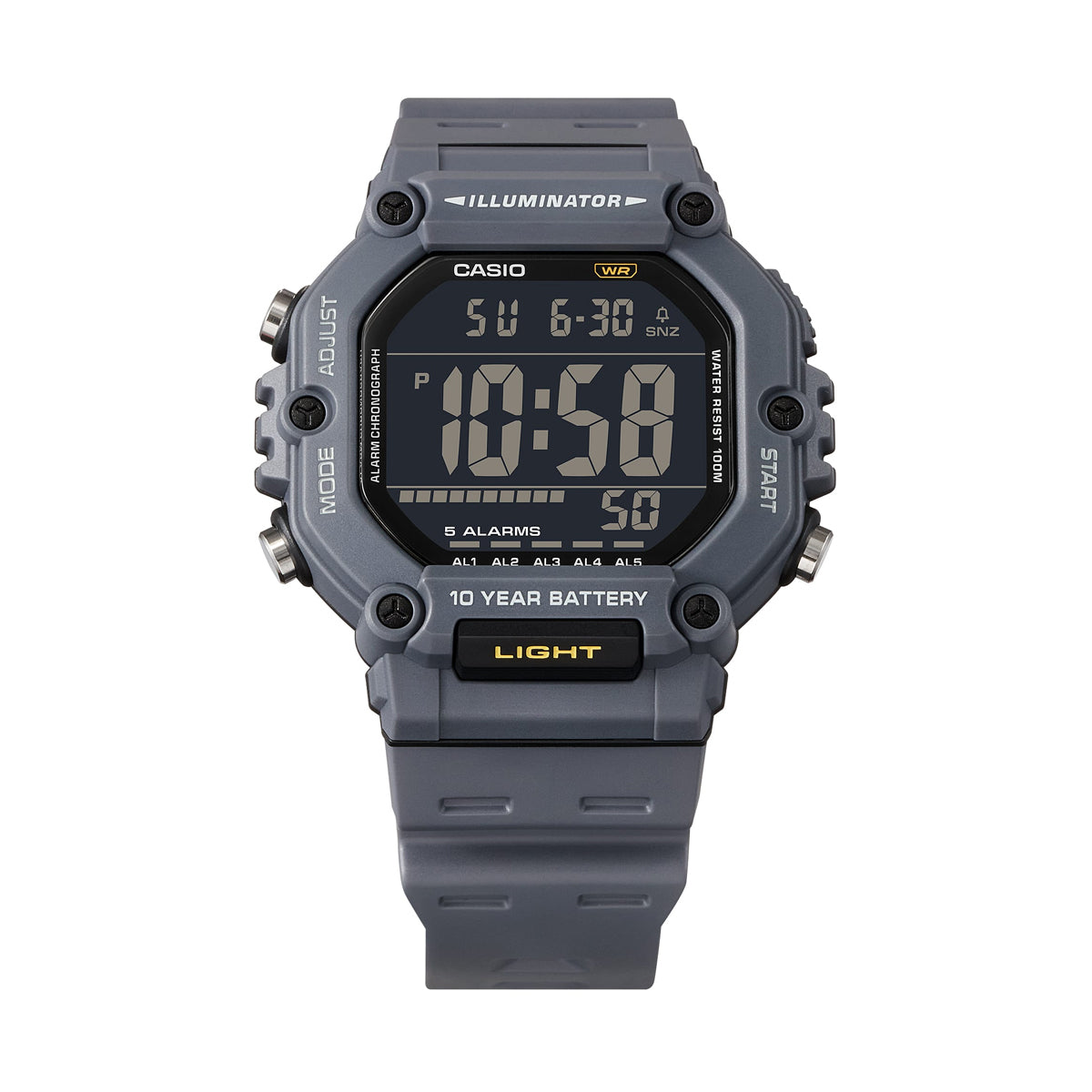 CASIO SPORT COLLECTION OVERSIZE 10 YEARS BATTERY - AVIO AE-1600H-8BVEF Multifunction - Armbanduhr 49.5 mm ansicht-2