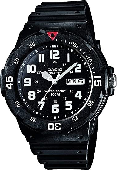 CASIO SPORT DIVER 100M - BLACK MRW-200H-1BVDF Day & Date - Armbanduhr 44.5 mm Schwarz