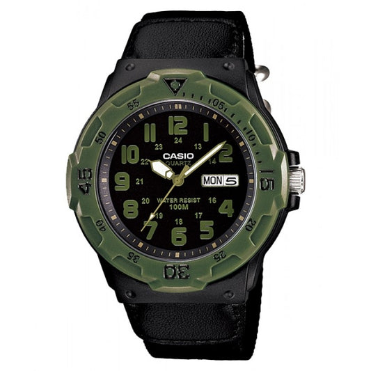 CASIO SPORT DIVER 100M - BLACK MRW-200HB-1BVEF Day & Date - Armbanduhr 44.5 mm Schwarz