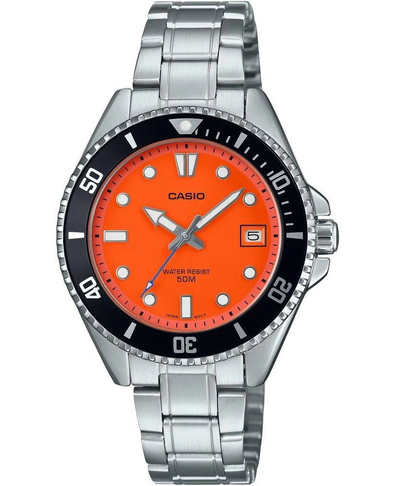 CASIO SPORT DIVER COMPACT 50M - ORANGE MDV-10D-4A1VDF Date - Armbanduhr 38.5 mm
