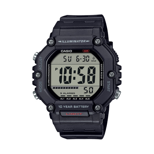 CASIO SPORT DIVER - OVERSIZE 10 YEARS BATTERY - BLACK AE-1600H-1AVEF Multifunction - Armbanduhr 49.5 mm Schwarz