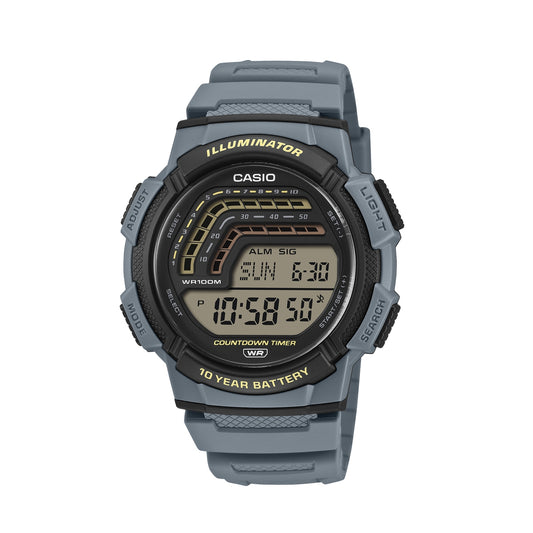 CASIO SPORT ILLUMINATOR - 10 YEARS BATTERY - BLUE WS-1800-2AVEF Multifunction - Armbanduhr 45 mm Blau