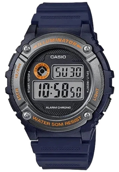 CASIO SPORT ILLUMINATOR - BLUE W-216H-2BVDF Multifunction - Armbanduhr 43.5 mm Blau
