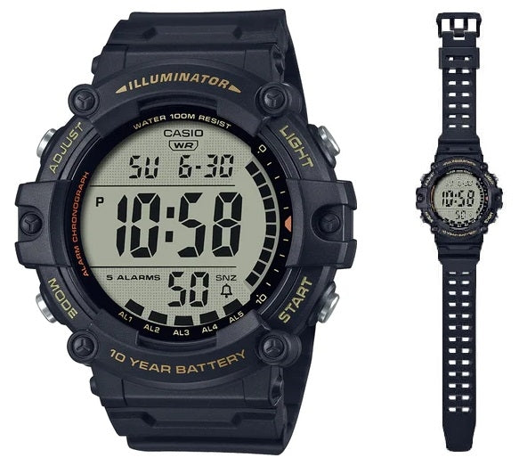 CASIO SPORT ILLUMINATOR WORLDTIME - XL STRAP AE-1500WHX-1AVDF Multifunction - Armbanduhr 51 mm