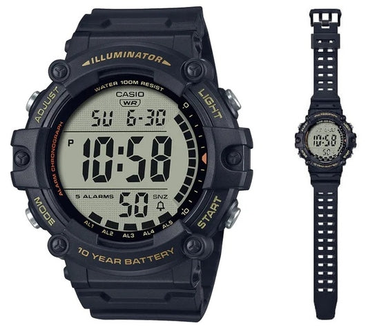 CASIO SPORT ILLUMINATOR WORLDTIME - XL STRAP AE-1500WHX-1AVDF Multifunction - Armbanduhr 51 mm