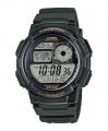 CASIO SPORT Mod. DIVER - WORLD TIME ILLUMINATOR 5 ALARMS, 10 YEARS BATTERY - ARMY GREEN AE-1000W-3AVDF Multifunction - Armbanduhr 45 mm Grün ansicht-2