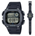 CASIO SPORT Mod. ILLUMINATOR DIVER 200M, 10 YEARS BATTERY - XL STRAP - BLACK DW-291HX-1AVDF Multifunction - Armbanduhr 50 mm Schwarz ansicht-3
