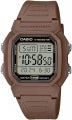 CASIO TIMELESS COLLECTION Mod. DIVER - DOUBLE TIME, ALARM, CHRONOGRAPH - 10 Year Battery - BROWN W-800H-5AVES Multifunction - Armbanduhr 37 mm Braun ansicht-2