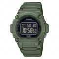 CASIO TIMELESS COLLECTION Mod. SPORT- ILLUMINATOR WR 50M, ALARM, CHRONOGRAPH - ARMY GREEN - COLORED SERIE W-219HC-3BUDF Multifunction - Armbanduhr 47 mm Grün ansicht-2