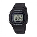 CASIO TIMELESS COLLECTION Mod. SPORT ILLUMINATOR WR 50M, ALARM, CHRONOGRAPH - BLACK W-218H-1AVEF Multifunction - Armbanduhr 43 mm Schwarz ansicht-2