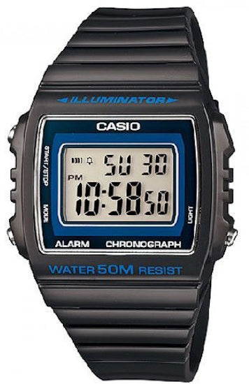 CASIO TIMELESS COLLECTION Mod. SPORT ILLUMINATOR WR 50M, ALARM, CHRONOGRAPH - GREY W-215H-8A Multifunction - Armbanduhr 40 mm Grau