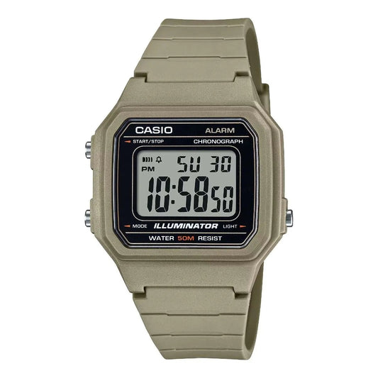 CASIO TIMELESS COLLECTION Mod. SPORT ILLUMINATOR WR 50M, ALARM, CHRONOGRAPH - SAND W-217H-5AVDF Multifunction - Armbanduhr 41 mm
