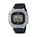 CASIO TIMELESS COLLECTION Mod. SPORT ILLUMINATOR WR 50M, ALARM, CHRONOGRAPH - SILVER - METAL SERIE W-218HM-7AVEF Multifunction - Armbanduhr 43 mm Silber ansicht-2