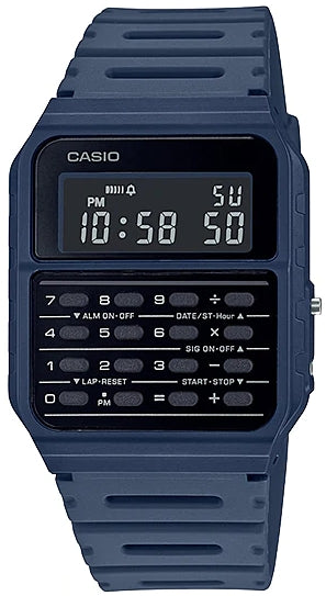 CASIO VINTAGE CALCULATOR EDGY COLLECTION - BLUE CA-53-WF-2B Multifunction - Armbanduhr 34 mm Blau