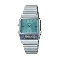 CASIO VINTAGE EDGY COLLECTION - AQUA GREEN AQ-800EC-2AEF Dual Time - Armbanduhr 40 mm Grün ansicht-5