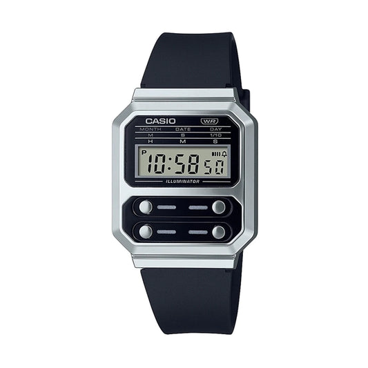 CASIO VINTAGE EDGY COLLECTION - BLACK A100WEF-1AEF Multifunction - Armbanduhr 40 mm Schwarz