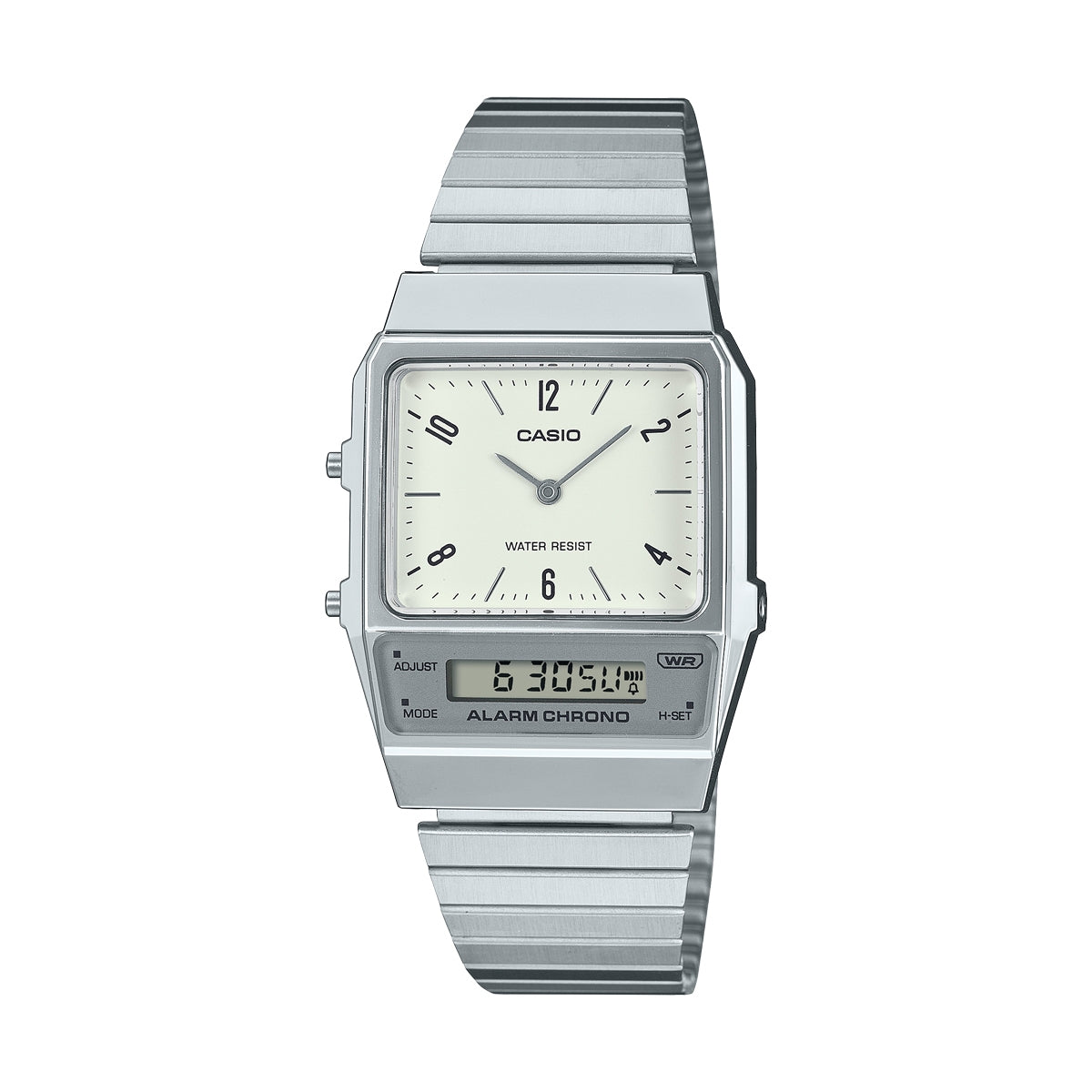 CASIO VINTAGE EDGY COLLECTION - CREAM AQ-800E-7A2EF Dual Time - Armbanduhr 40 mm