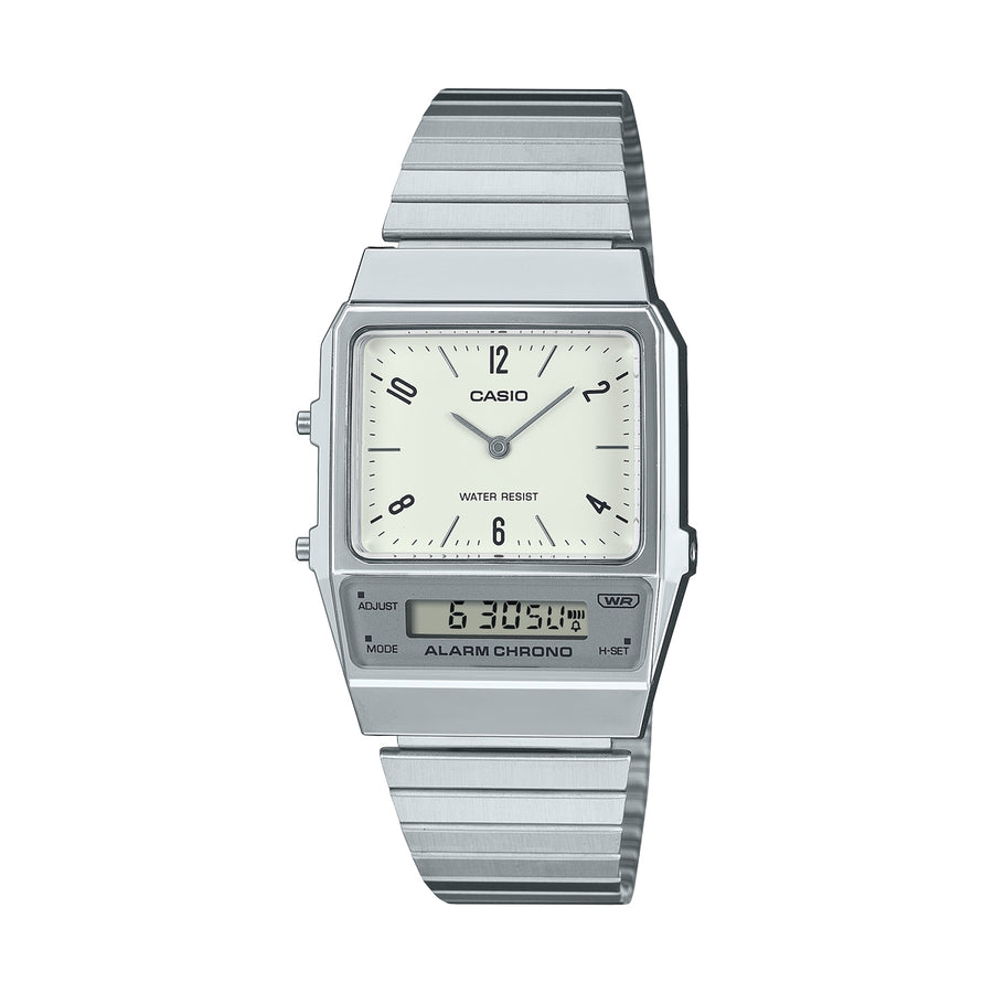 CASIO COLLECTION & VINTAGE CASIO VINTAGE EDGY COLLECTION CREAM AQ-800E-7A2EF Quarzuhr Unisex 40 mm – Produktansicht
