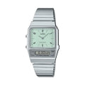 CASIO VINTAGE EDGY COLLECTION - GREEN AQ-800E-3AEF Dual Time - Armbanduhr 40 mm Grün ansicht-4