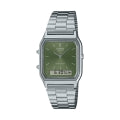 CASIO VINTAGE EDGY COLLECTION SUNRAY DIAL - GREEN MOSS AQ-230A-3AMQYES Sonnenbrille Grün ansicht-6