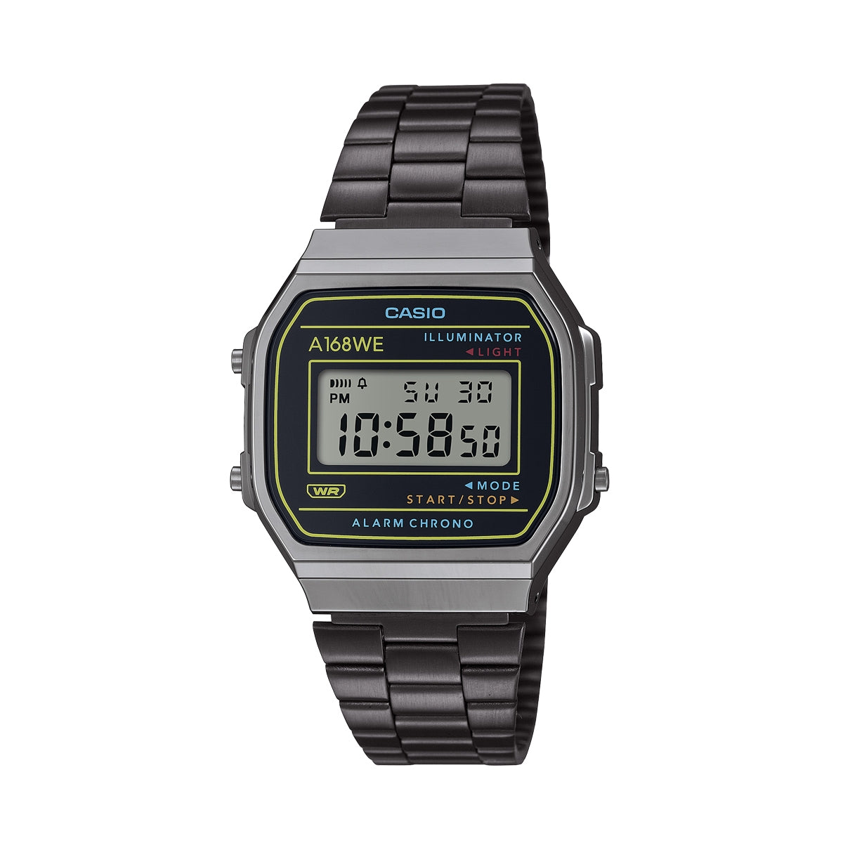 CASIO VINTAGE ICONIC - 50th ANNIVERSARY BLACK A168WEHB-1AEF Multifunction - Armbanduhr 36 mm Schwarz