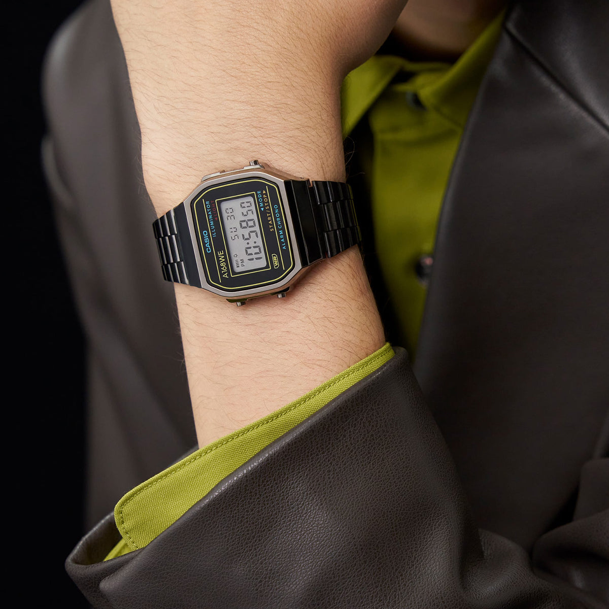 CASIO VINTAGE ICONIC - 50th ANNIVERSARY BLACK A168WEHB-1AEF Multifunction - Armbanduhr 36 mm Schwarz ansicht-3