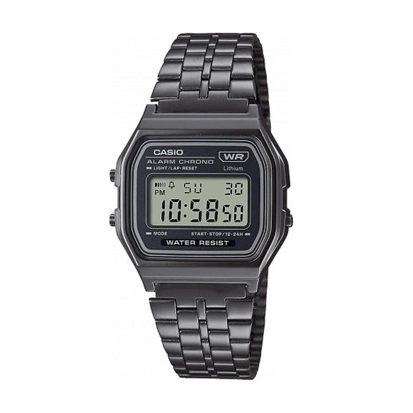 CASIO VINTAGE ICONIC - ALL BLACK A158WETB-1AEF Multifunction - Armbanduhr 33 mm Schwarz