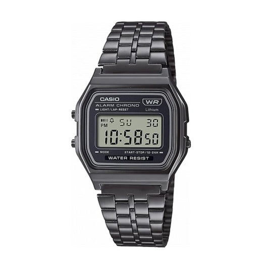 CASIO VINTAGE ICONIC - ALL BLACK A158WETB-1AEF Multifunction - Armbanduhr 33 mm Schwarz