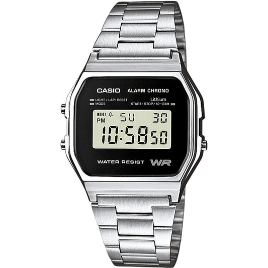 CASIO VINTAGE ICONIC - BLACK A158WEA-1EF Multifunction - Armbanduhr 33 mm Schwarz