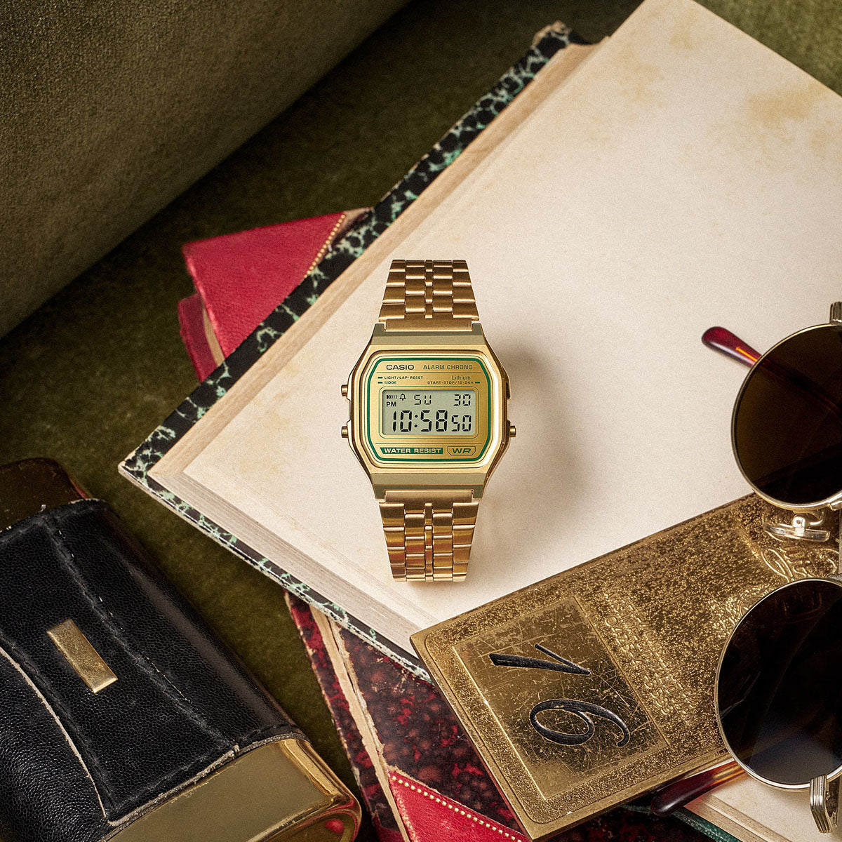 CASIO VINTAGE ICONIC - GOLD A158WEGV-9AEF Multifunction - Armbanduhr 33 mm Gold ansicht-3