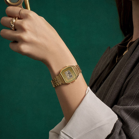 CASIO VINTAGE ICONIC - GOLD LA680WEGV-9AEF Multifunction - Armbanduhr 28 mm Gold ansicht-2