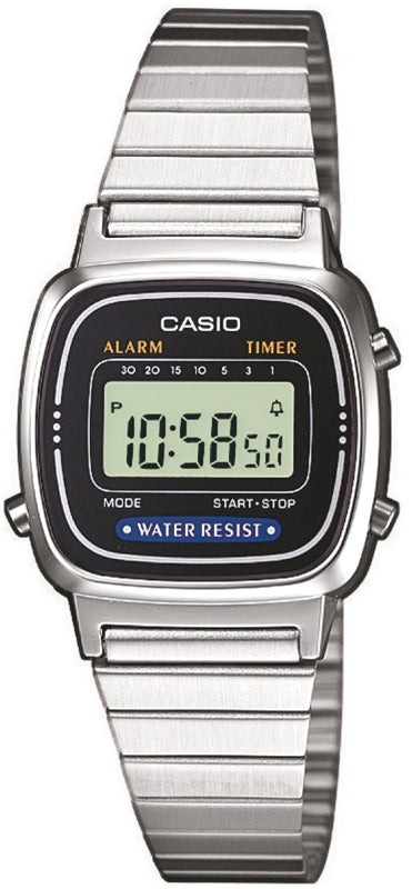 CASIO VINTAGE ICONIC MINI STEEL - GREY LA670WEA-1EF Multifunction - Armbanduhr 25 mm Grau