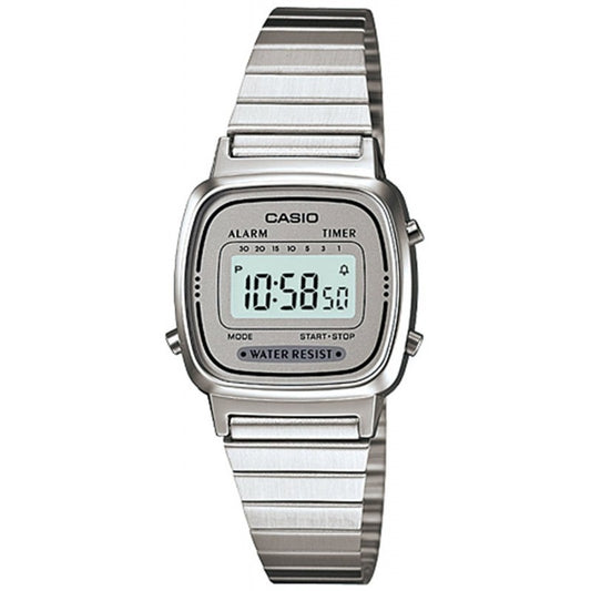 CASIO VINTAGE ICONIC MINI STEEL - LIGHT GREY LA-670WA-7DF Multifunction - Armbanduhr 25 mm Grau