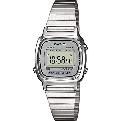 CASIO VINTAGE ICONIC MINI STEEL - LIGHT GREY LA-670WEA-7EF Multifunction - Armbanduhr 25 mm Grau