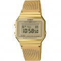 CASIO VINTAGE ICONIC SLIM DESIGN - GOLD MESH A700WEMG-9AEF Multifunction - Armbanduhr 35.5 mm Gold ansicht-2