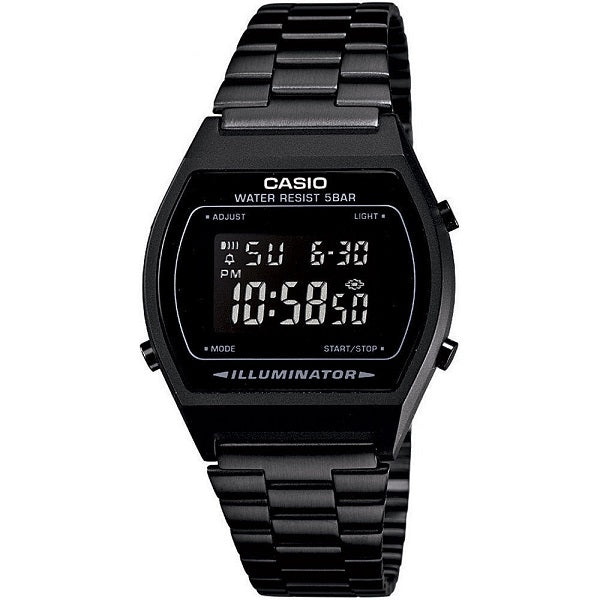 CASIO VINTAGE ILLUMINATOR - BLACK B-640WB-1BEF Multifunction - Armbanduhr 35 mm Schwarz