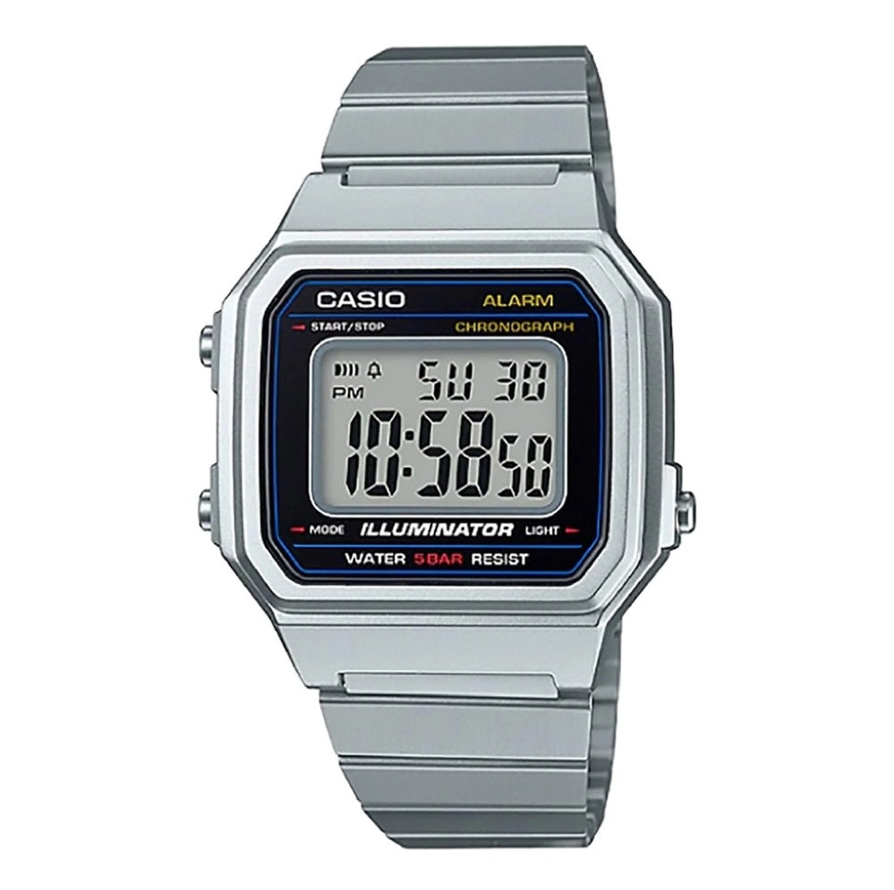 CASIO VINTAGE ILLUMINATOR - BLACK B-650WD-1ADF Multifunction - Armbanduhr 41 mm Schwarz