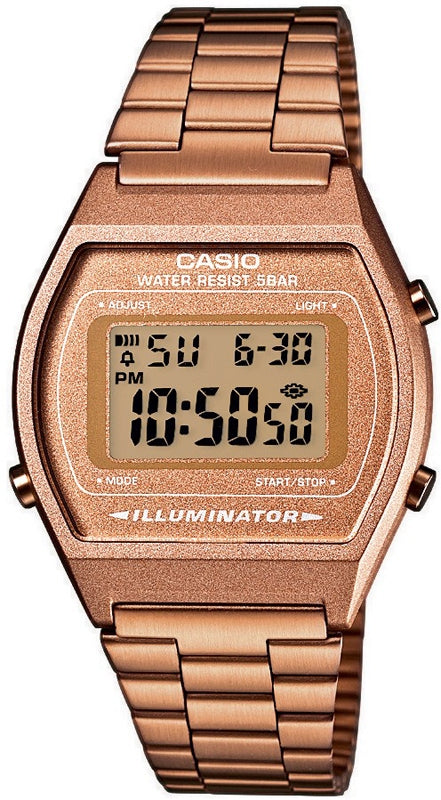 CASIO VINTAGE ILLUMINATOR - COPPER GLITTER B640WC-5AEF Multifunction - Armbanduhr 35 mm