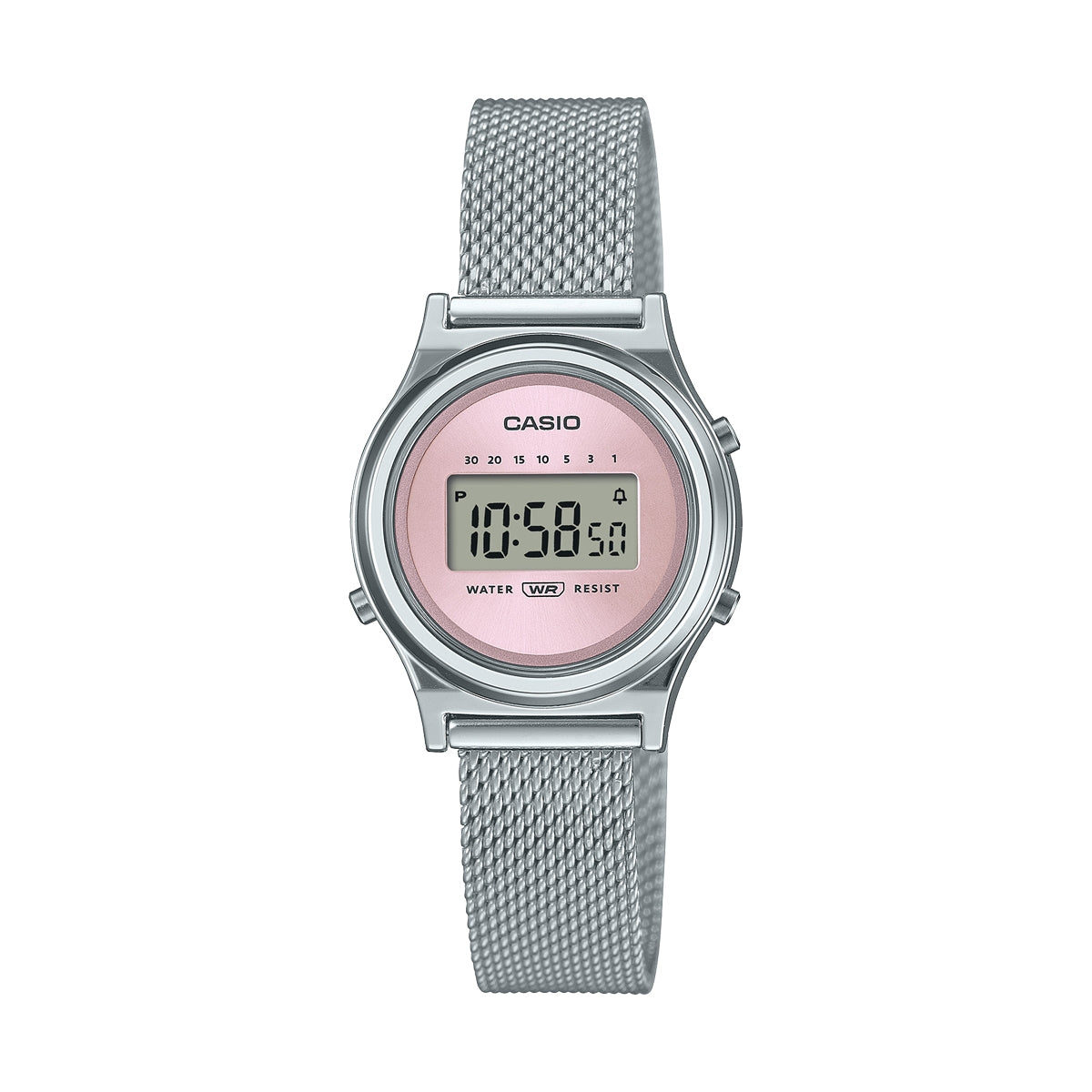 CASIO VINTAGE MINI COLLECTION SLIM - ANTIQUE PINK MESH LA700WEM-4AEF Multifunction - Armbanduhr 26.5 mm Rosa