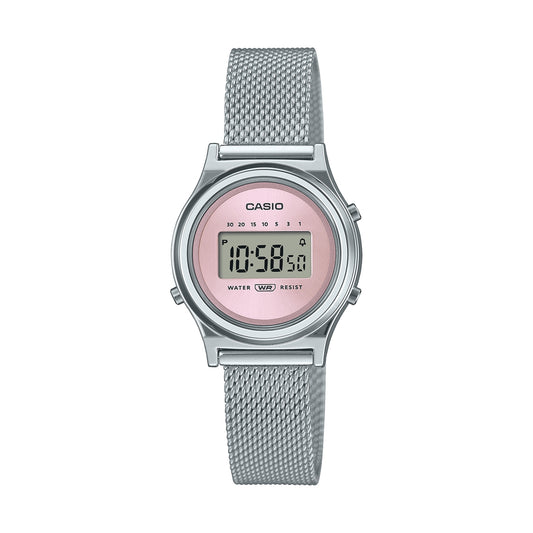 CASIO VINTAGE MINI COLLECTION SLIM - ANTIQUE PINK MESH LA700WEM-4AEF Multifunction - Armbanduhr 26.5 mm Rosa