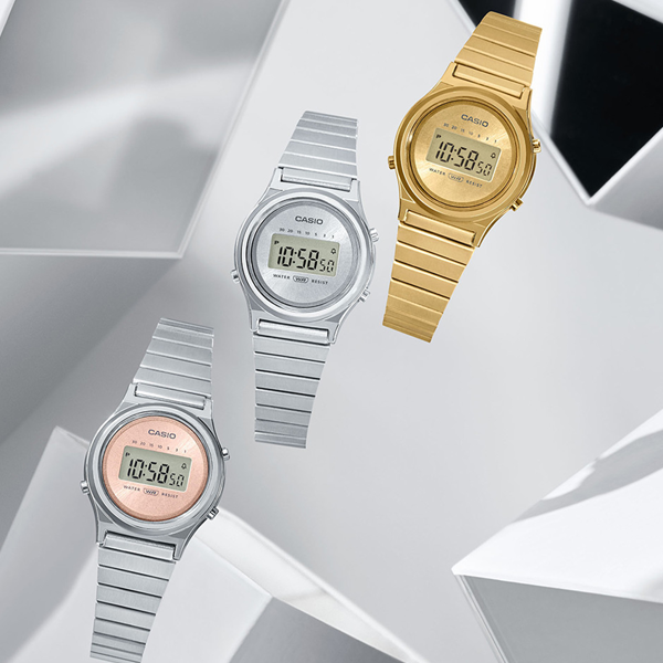 CASIO VINTAGE MINI COLLECTION SLIM ROUND - GOLD LA700WEG-9AEF Multifunction - Armbanduhr 26.5 mm Gold ansicht-4