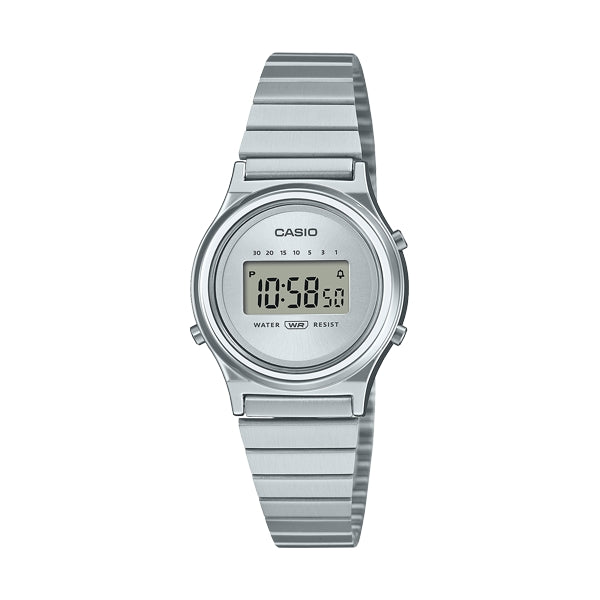 CASIO VINTAGE MINI COLLECTION SLIM ROUND - SILVER LA700WE-7AEF Multifunction - Armbanduhr 26.5 mm Silber