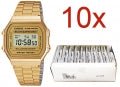 CASIO VINTAGE Mod. A168WG-9E **PACK 10 PCS** A168WG-9E-10 Multifunction - Armbanduhr 36 mm ansicht-2