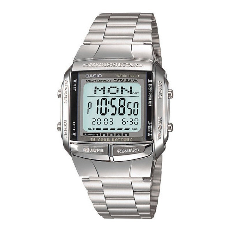 CASIO VINTAGE Mod. DATA BANK - ILLUMINATOR, TELEMEMO, 10 YEAR BATTERY - BLACK DB-360-1ADF Multifunction - Armbanduhr 38 mm Schwarz