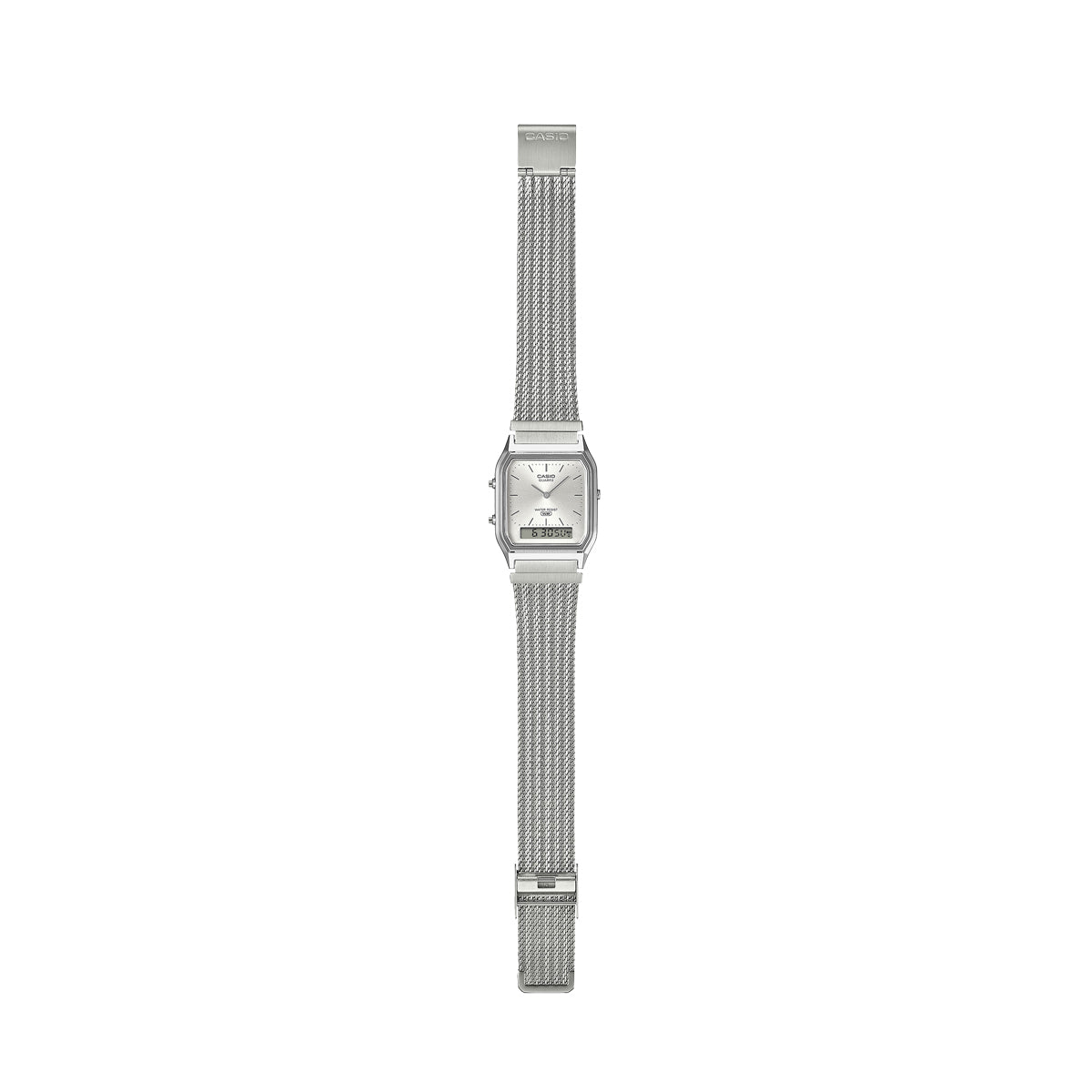 CASIO VINTAGE Mod. EDGY COLLECTION SUNRAY DIAL - MESH STRAP, SILVER AQ-230EM-7AEF Sonnenbrille Silber ansicht-3